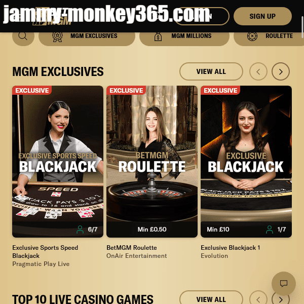 Jammy Monkey Casino Exclusives