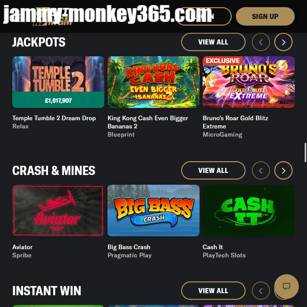 Jammy Monkey Jackpots