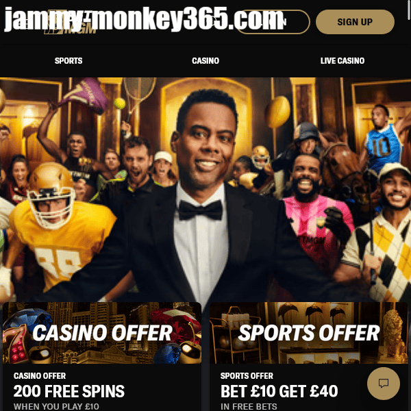 Jammy Monkey Casino Main Banner